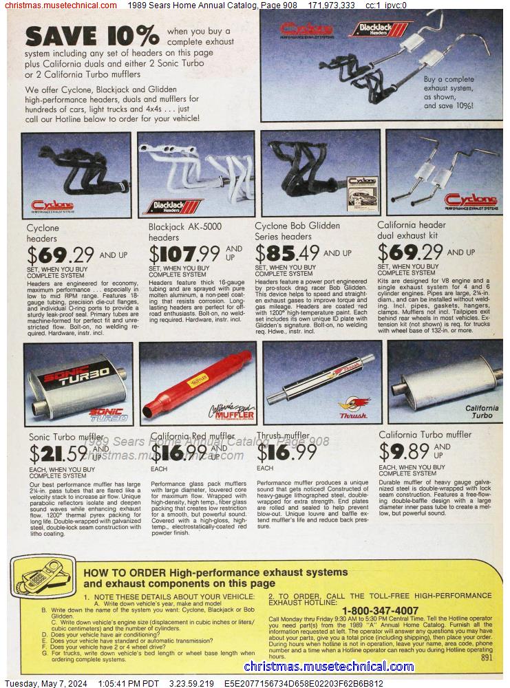 1989 Sears Home Annual Catalog, Page 908