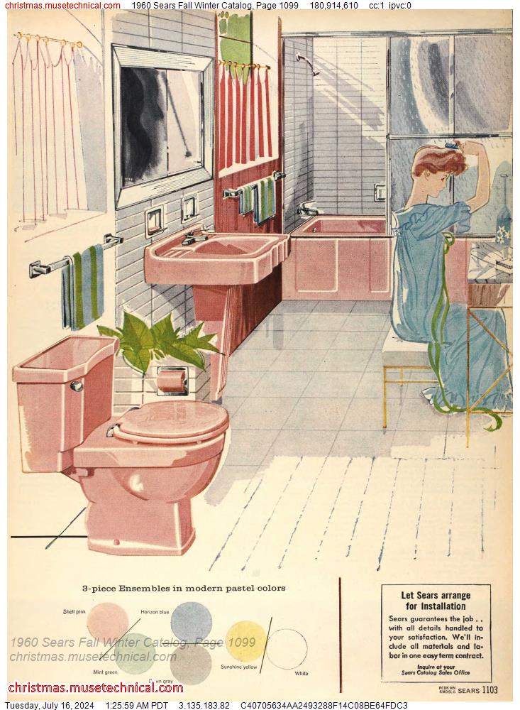 1960 Sears Fall Winter Catalog, Page 1099