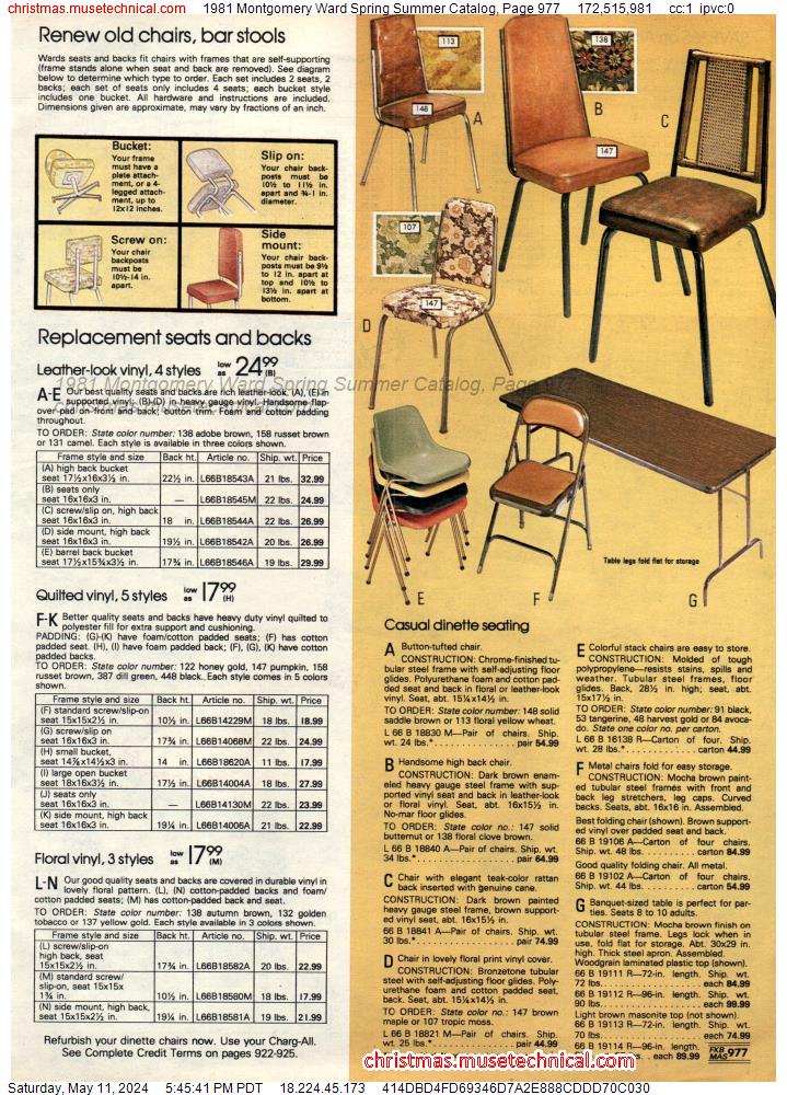 1981 Montgomery Ward Spring Summer Catalog, Page 977