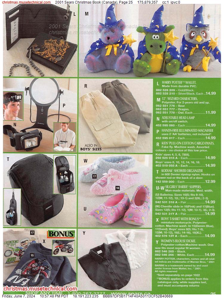 2001 Sears Christmas Book (Canada), Page 25