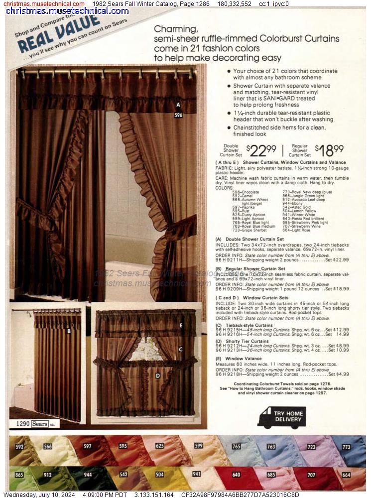 1982 Sears Fall Winter Catalog, Page 1286