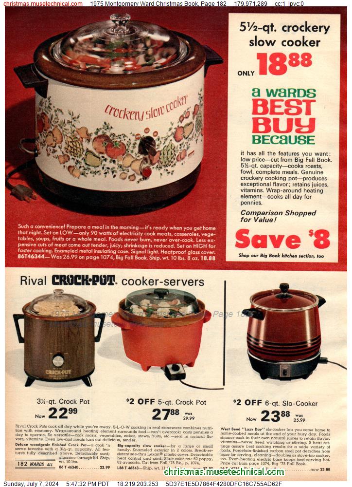 1975 Montgomery Ward Christmas Book, Page 182