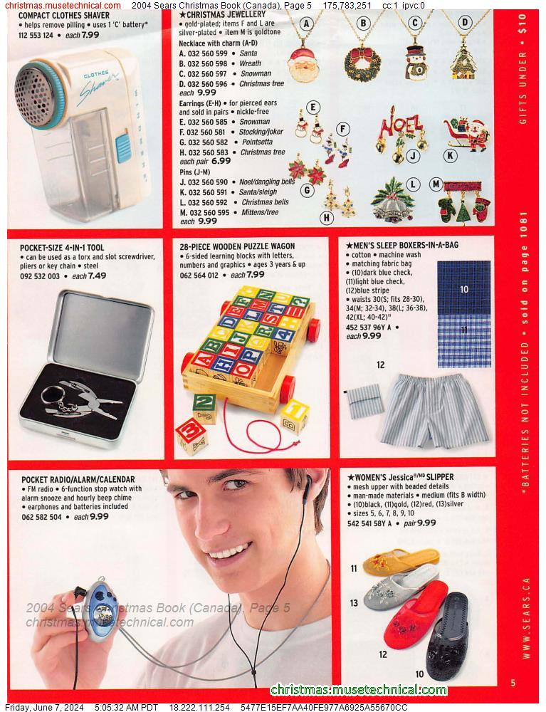 2004 Sears Christmas Book (Canada), Page 5