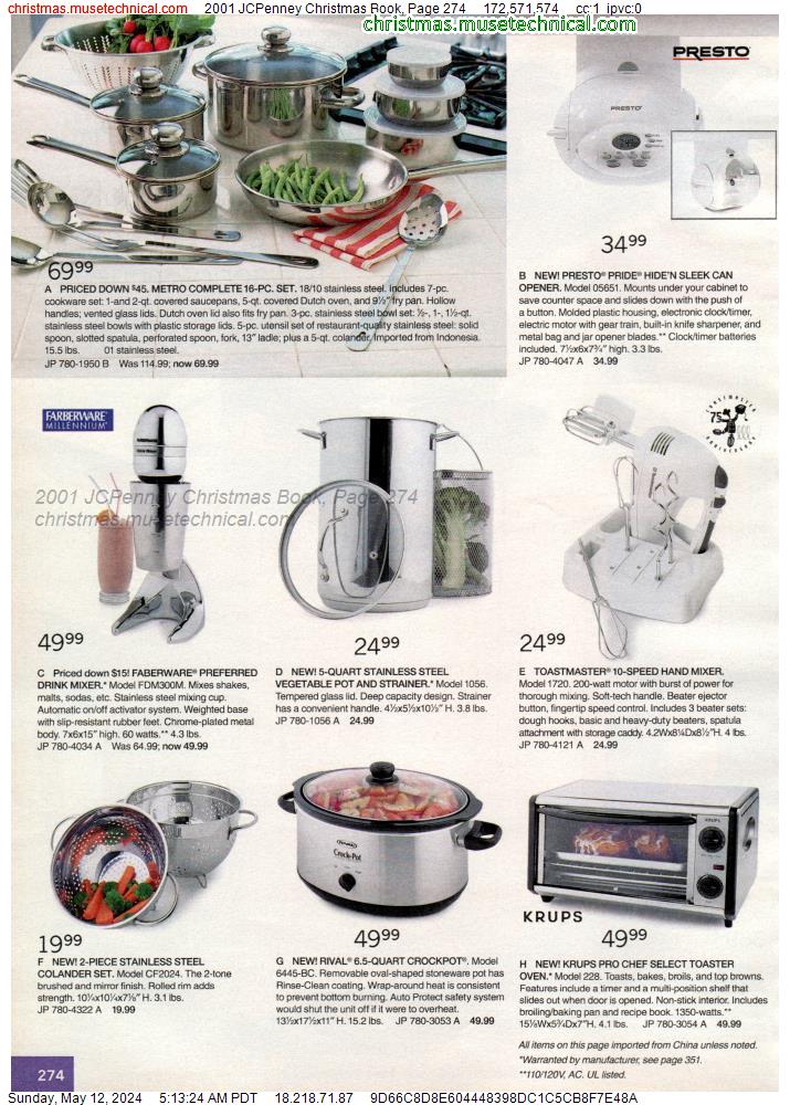 2001 JCPenney Christmas Book, Page 274