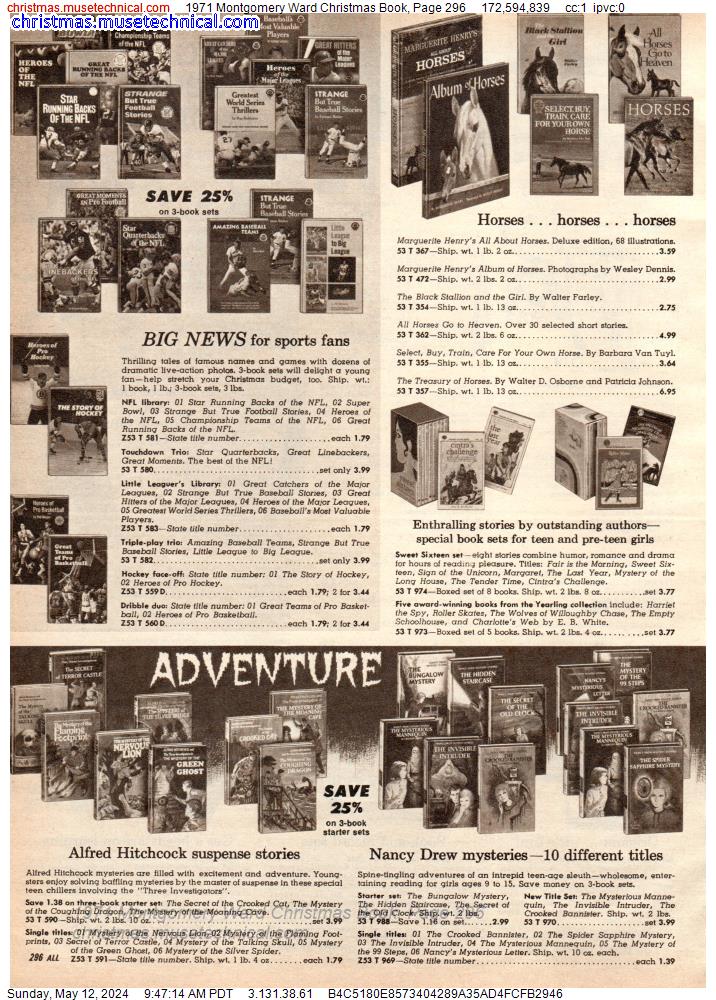 1971 Montgomery Ward Christmas Book, Page 296