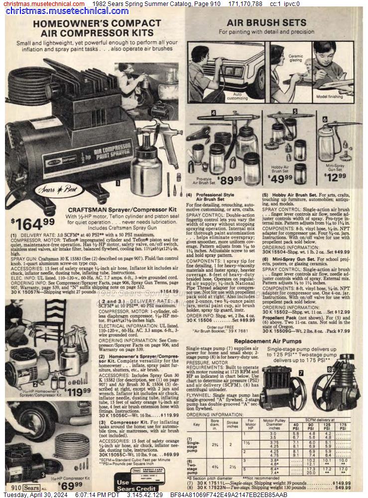 1982 Sears Spring Summer Catalog, Page 910