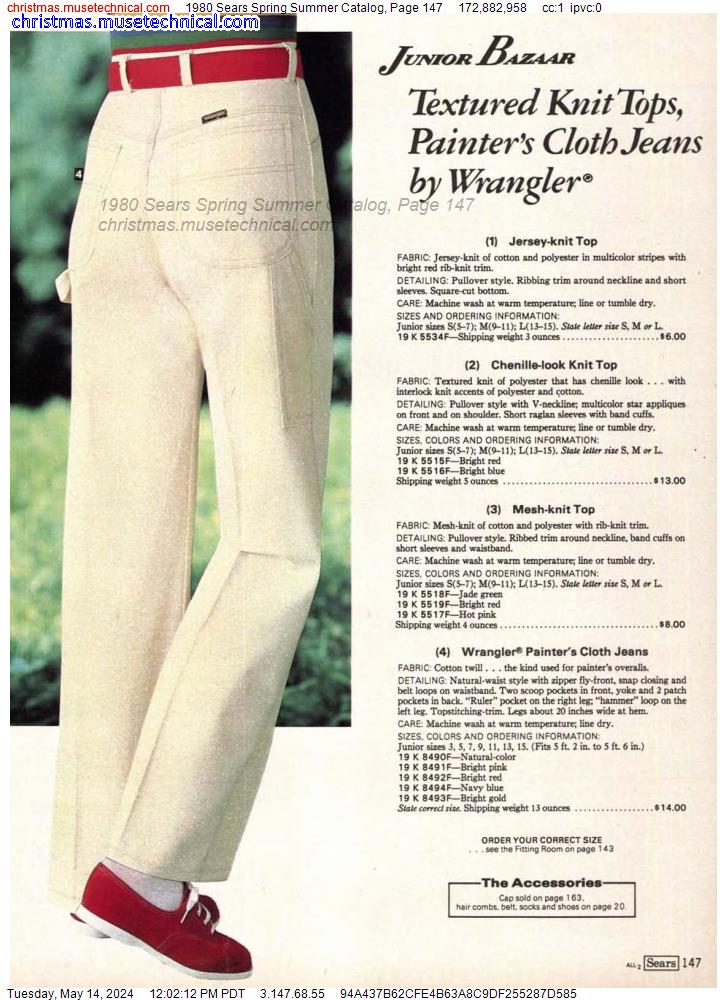 1980 Sears Spring Summer Catalog, Page 147