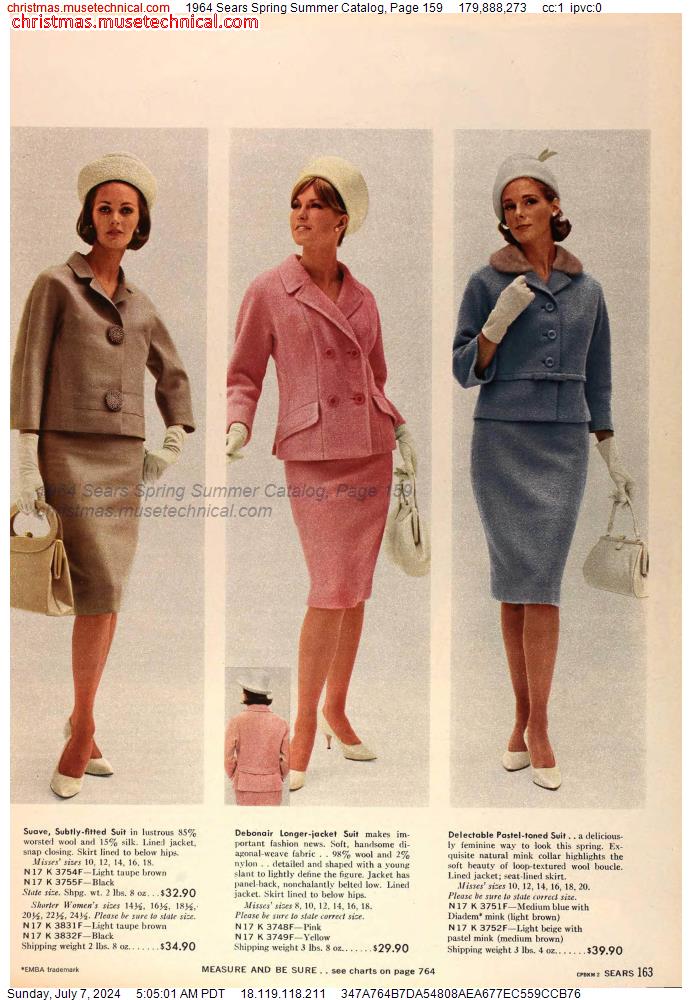 1964 Sears Spring Summer Catalog, Page 159