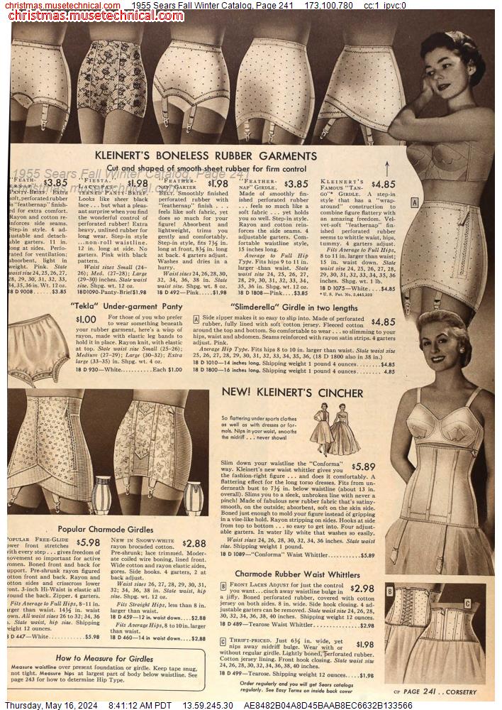 1955 Sears Fall Winter Catalog, Page 241