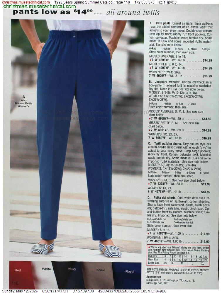 1993 Sears Spring Summer Catalog, Page 110