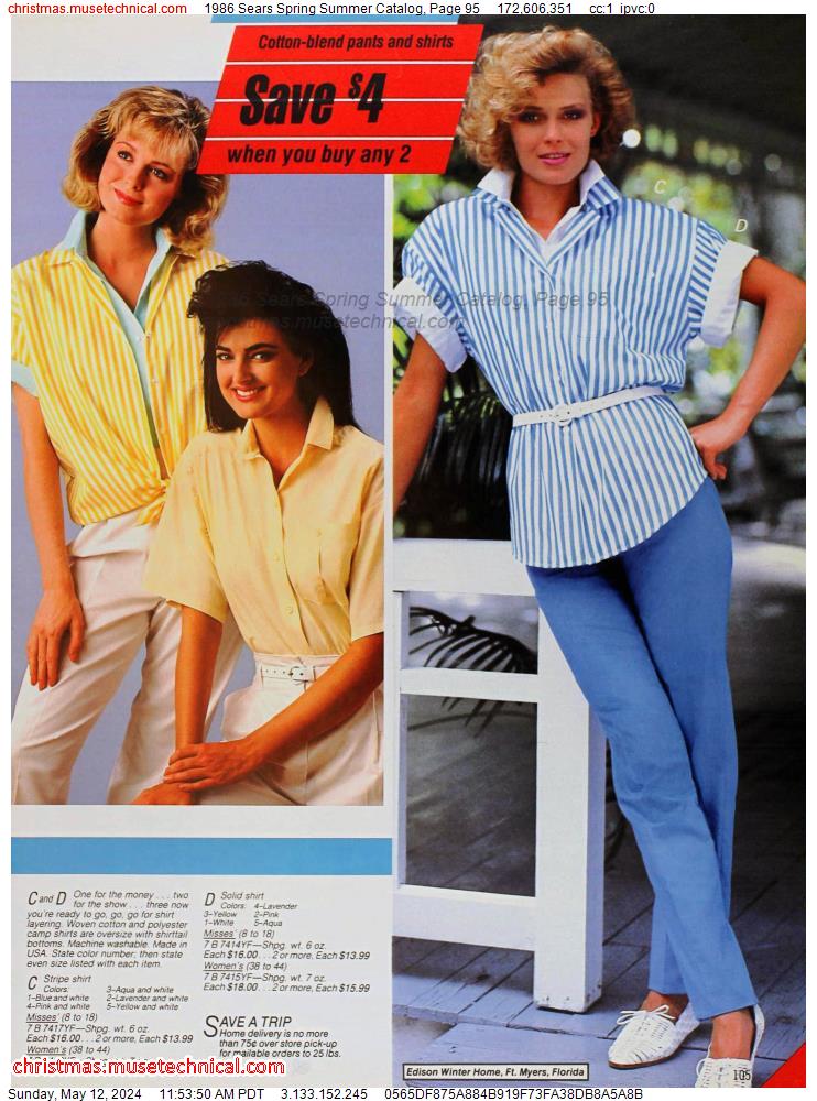 1986 Sears Spring Summer Catalog, Page 95