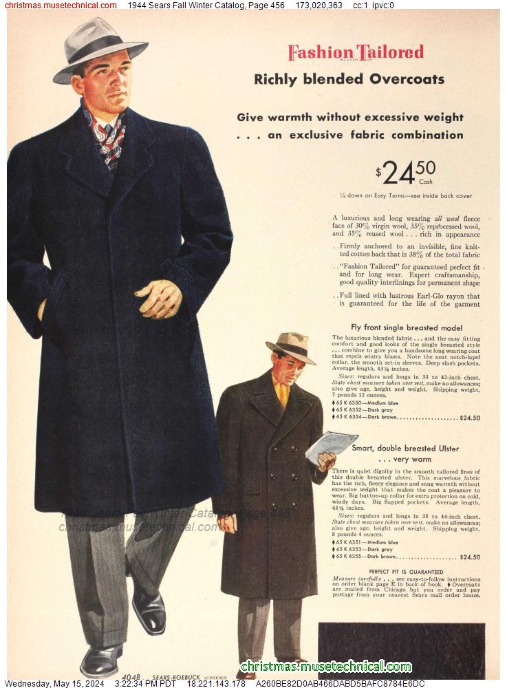1944 Sears Fall Winter Catalog, Page 456