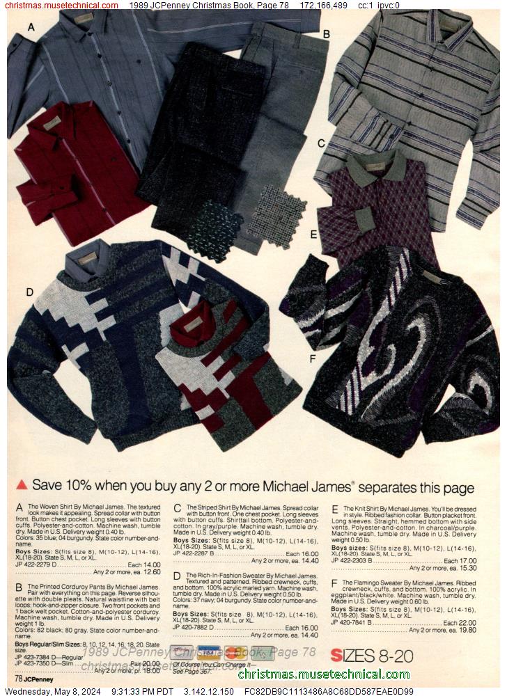1989 JCPenney Christmas Book, Page 78