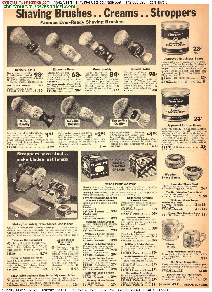 1942 Sears Fall Winter Catalog, Page 569