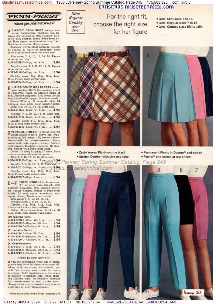 1966 JCPenney Spring Summer Catalog, Page 345