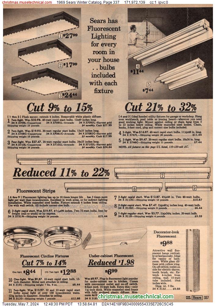 1969 Sears Winter Catalog, Page 337