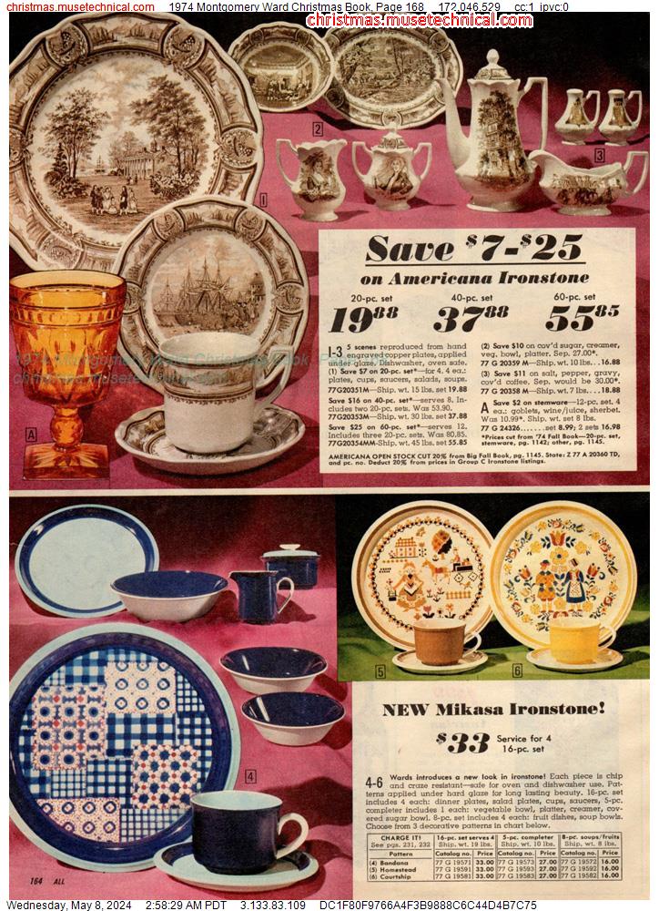 1974 Montgomery Ward Christmas Book, Page 168