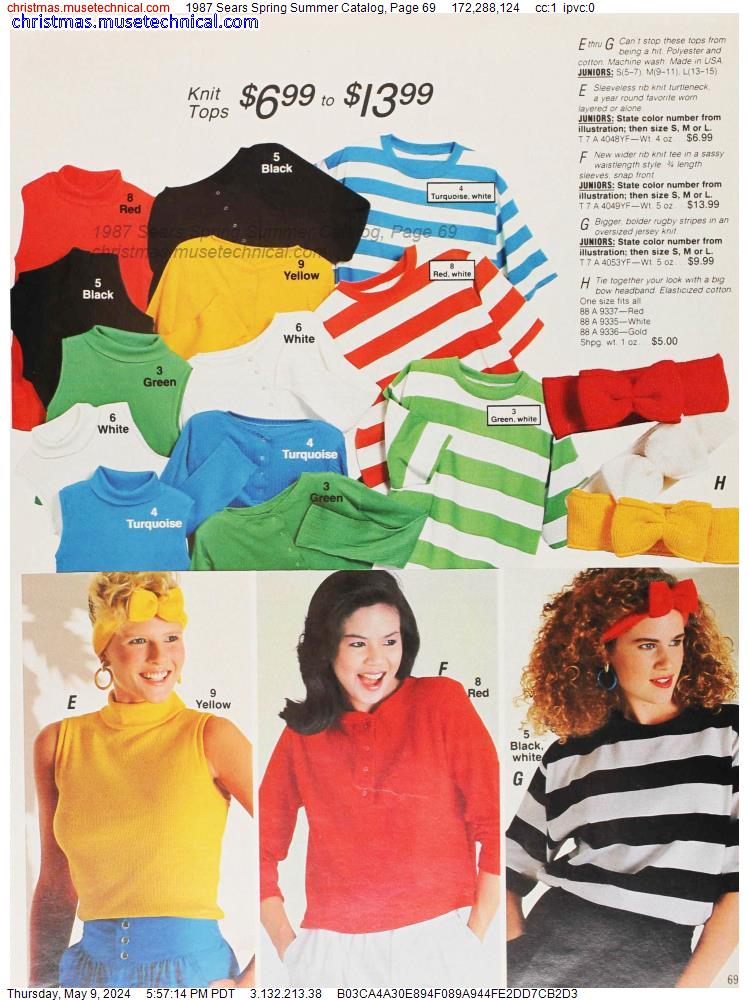1987 Sears Spring Summer Catalog, Page 69