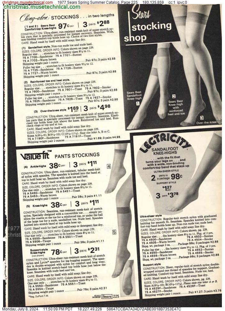 1977 Sears Spring Summer Catalog, Page 225