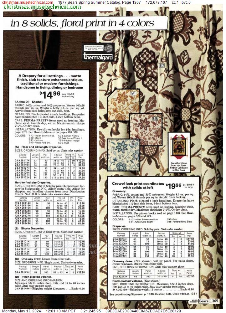 1977 Sears Spring Summer Catalog, Page 1367