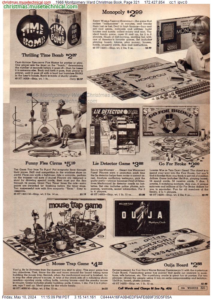 1966 Montgomery Ward Christmas Book, Page 321