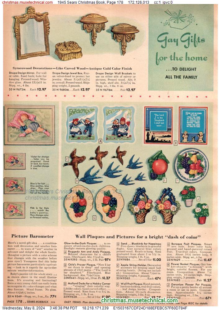 1945 Sears Christmas Book, Page 178