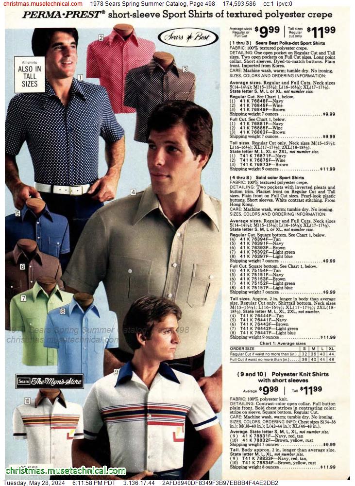 1978 Sears Spring Summer Catalog, Page 498