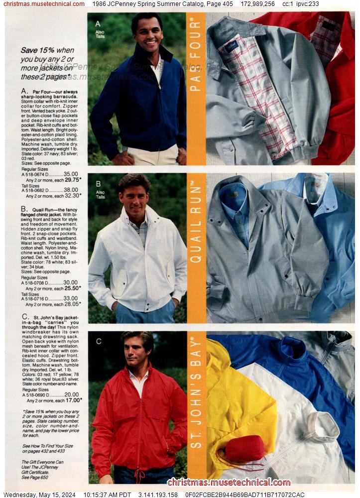 1986 JCPenney Spring Summer Catalog, Page 405
