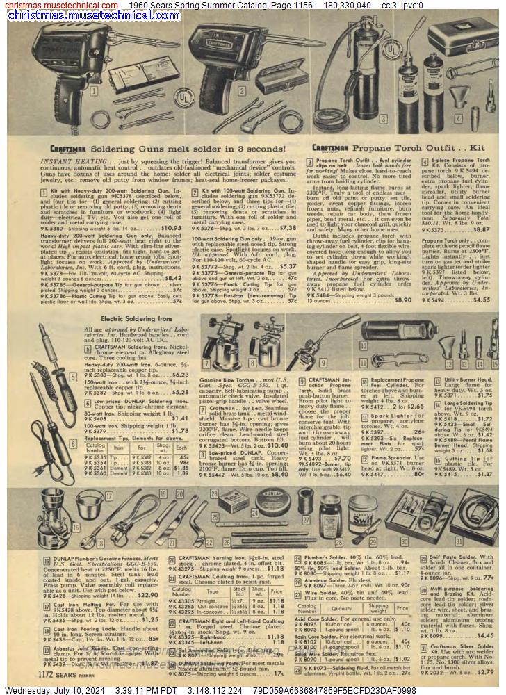 1960 Sears Spring Summer Catalog, Page 1156