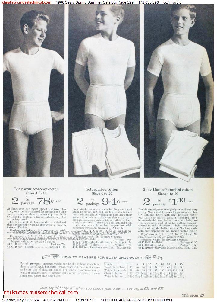 1966 Sears Spring Summer Catalog, Page 529
