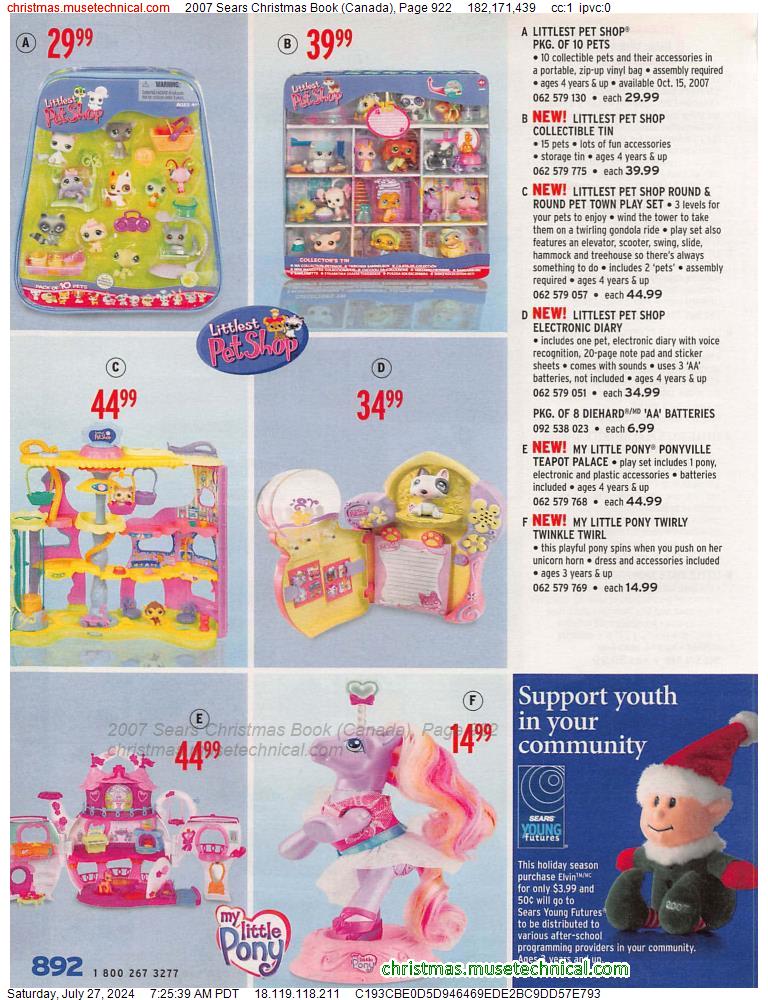2007 Sears Christmas Book (Canada), Page 922