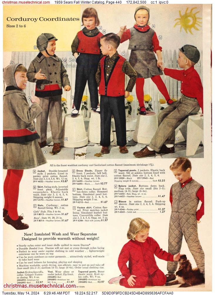 1959 Sears Fall Winter Catalog, Page 440