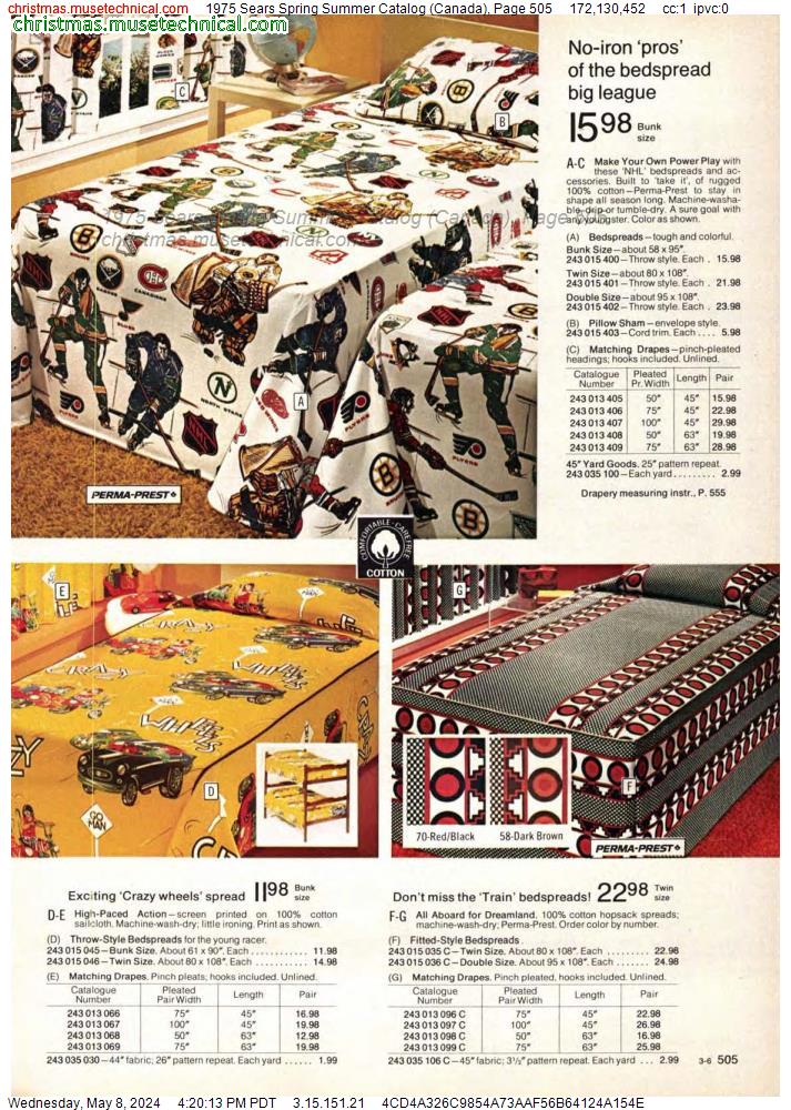 1975 Sears Spring Summer Catalog (Canada), Page 505