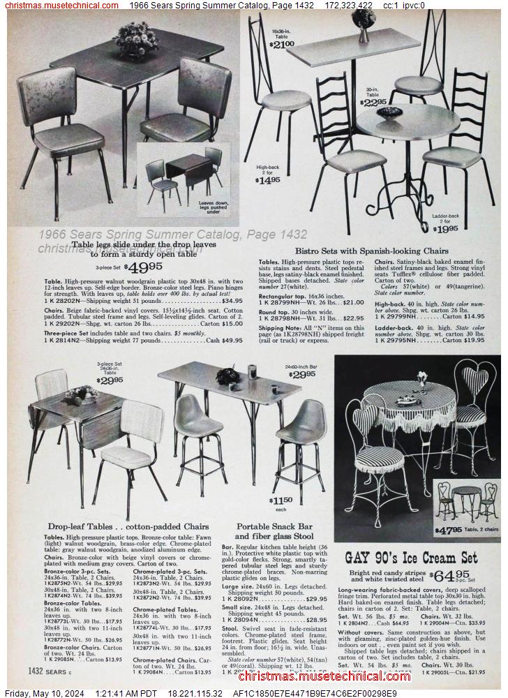 1966 Sears Spring Summer Catalog, Page 1432