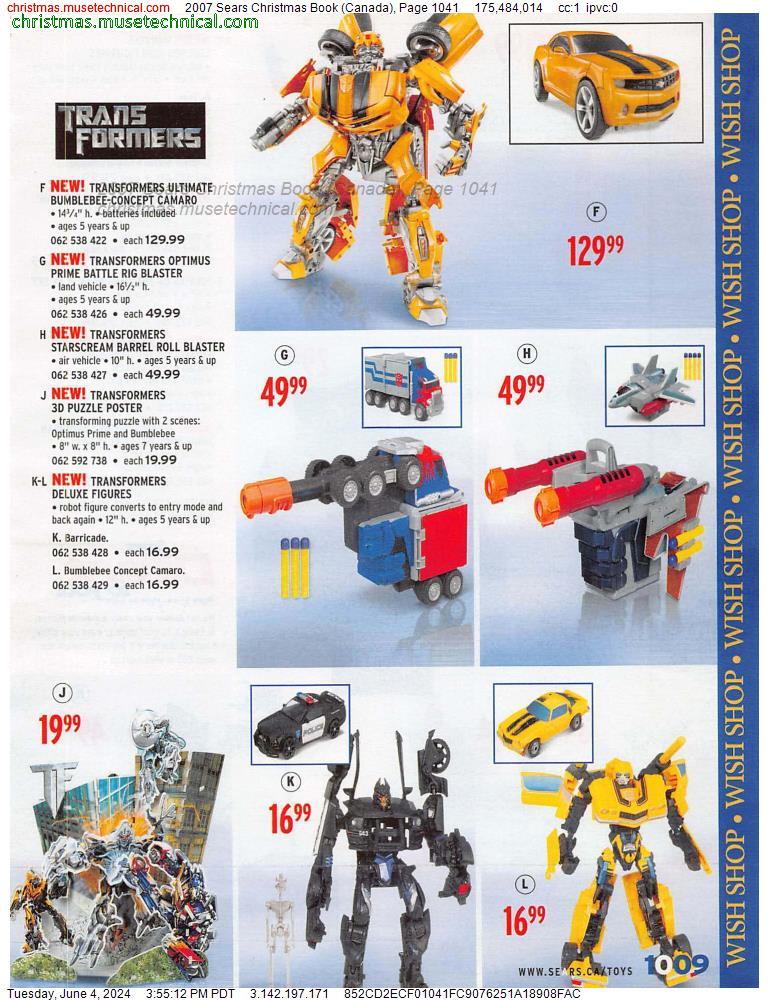 2007 Sears Christmas Book (Canada), Page 1041