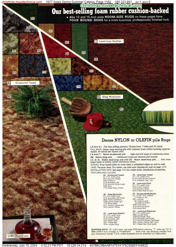 1977 Sears Spring Summer Catalog, Page 1162