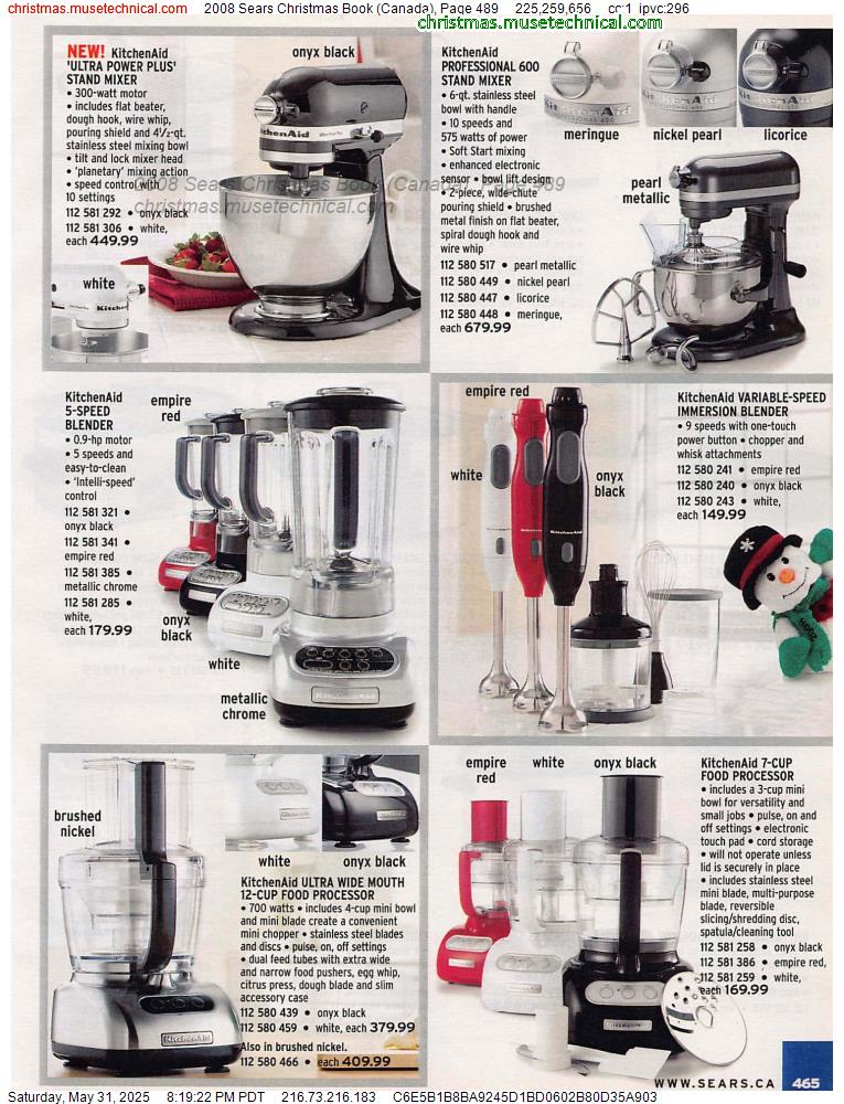 2008 Sears Christmas Book (Canada), Page 489