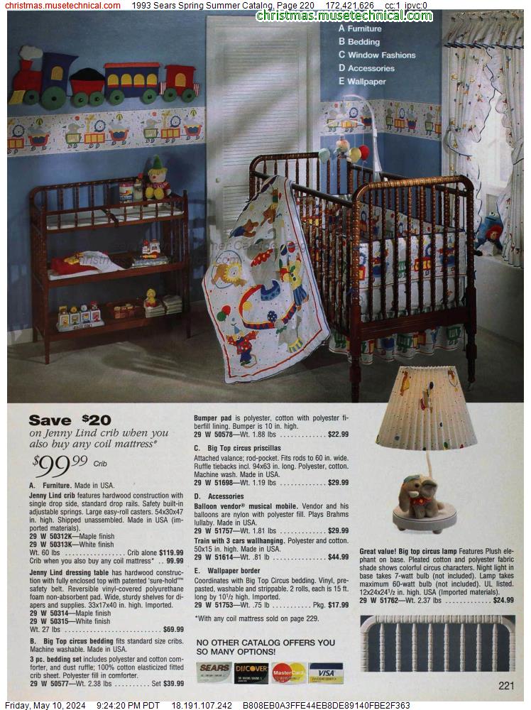 1993 Sears Spring Summer Catalog, Page 220