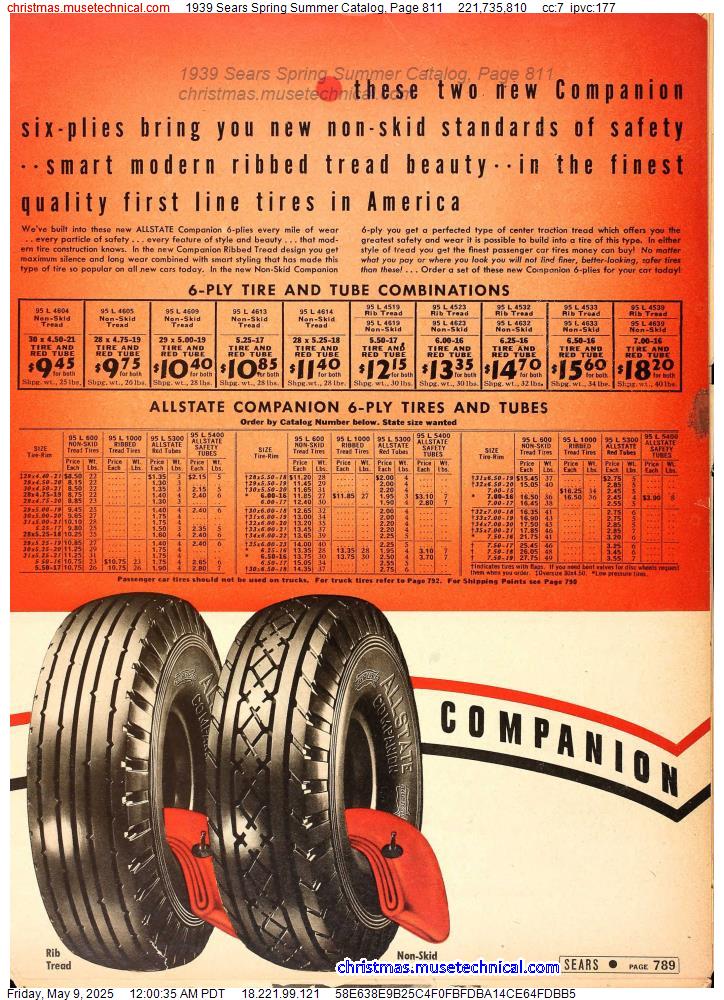 1939 Sears Spring Summer Catalog, Page 811
