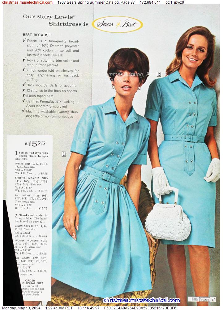 1967 Sears Spring Summer Catalog, Page 87
