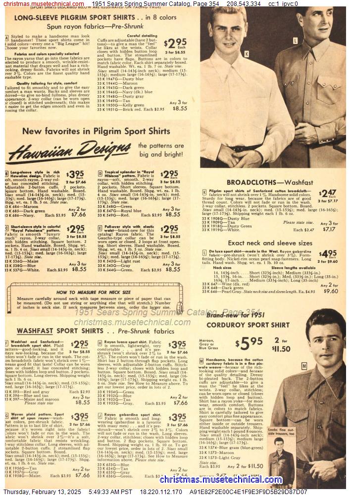 1951 Sears Spring Summer Catalog, Page 354