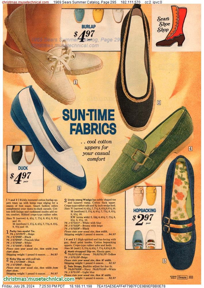1969 Sears Summer Catalog, Page 295