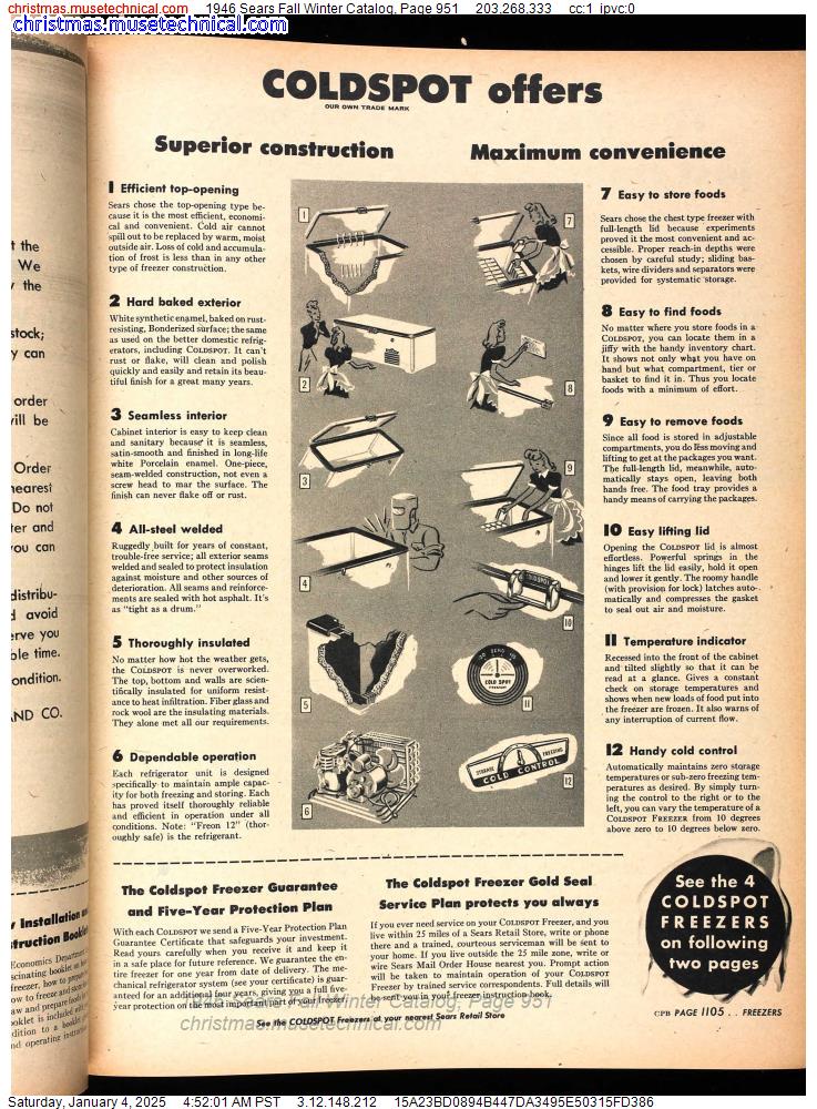 1946 Sears Fall Winter Catalog, Page 951