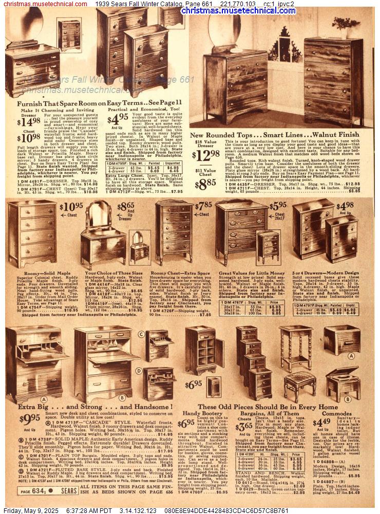 1939 Sears Fall Winter Catalog, Page 661