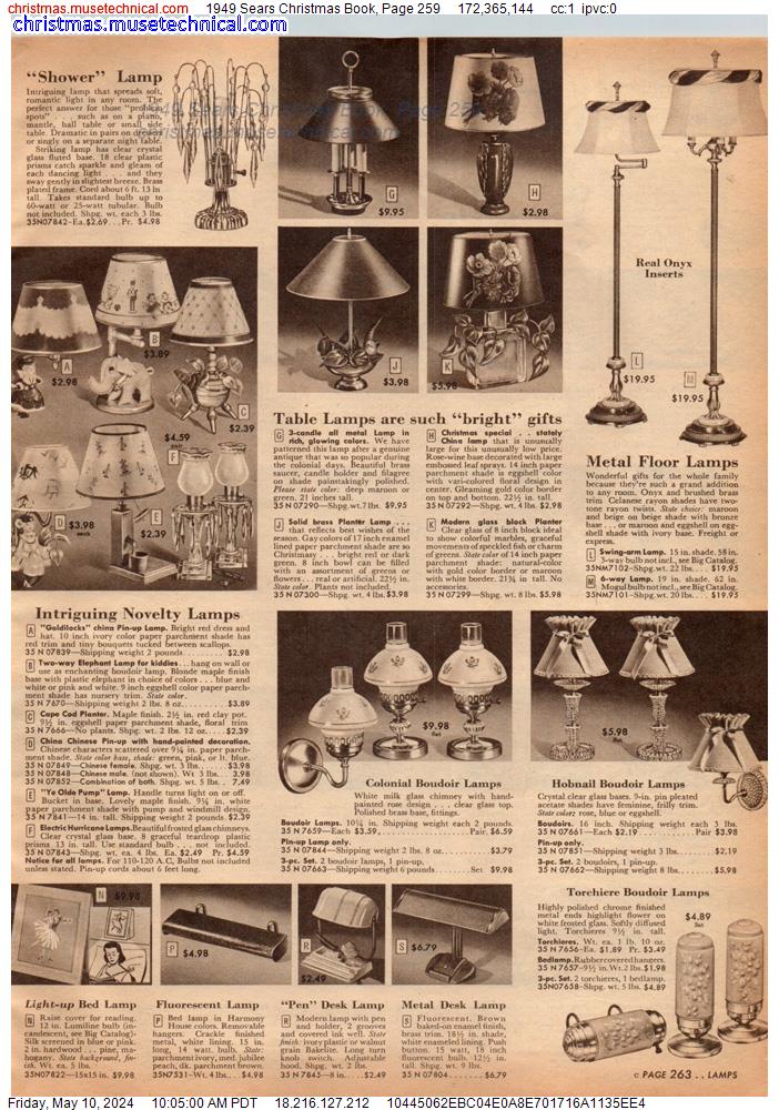 1949 Sears Christmas Book, Page 259