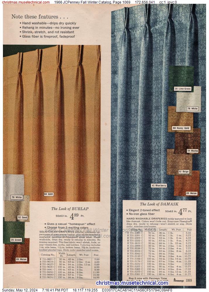 1966 JCPenney Fall Winter Catalog, Page 1069