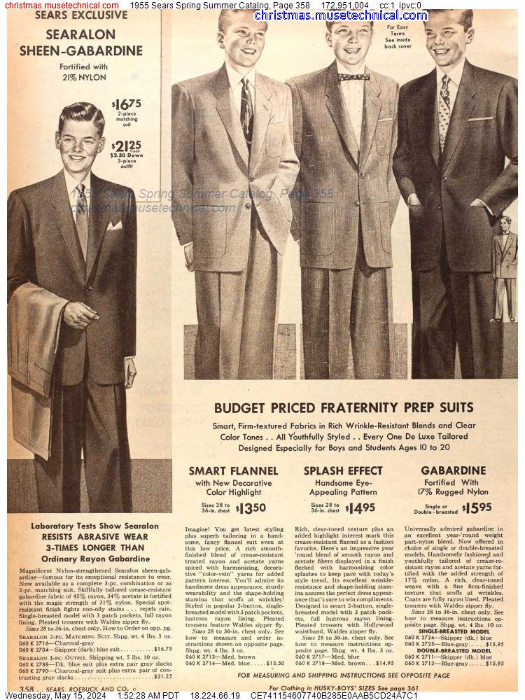 1955 Sears Spring Summer Catalog, Page 358