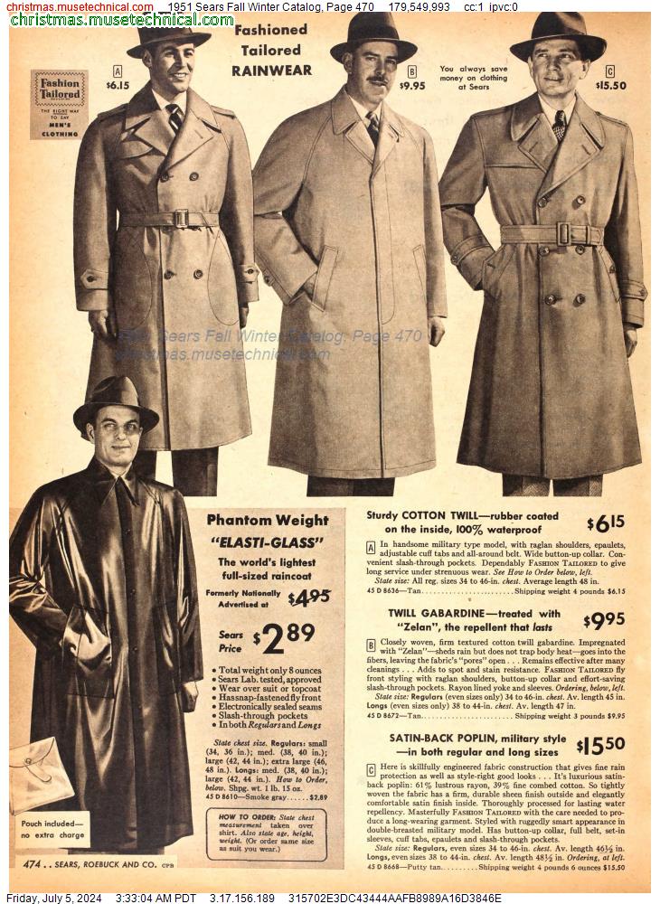 1951 Sears Fall Winter Catalog, Page 470