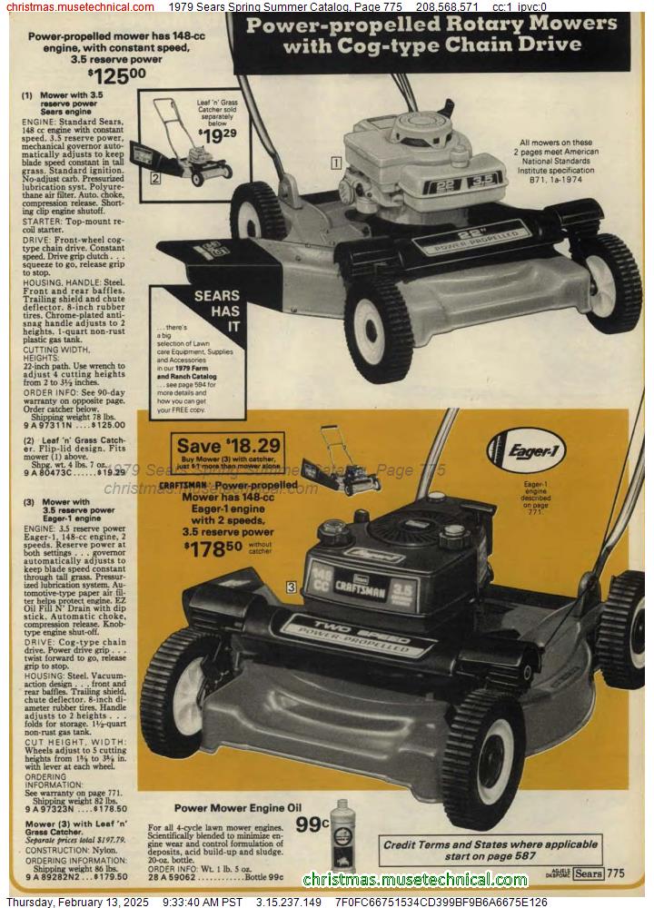 1979 Sears Spring Summer Catalog, Page 775