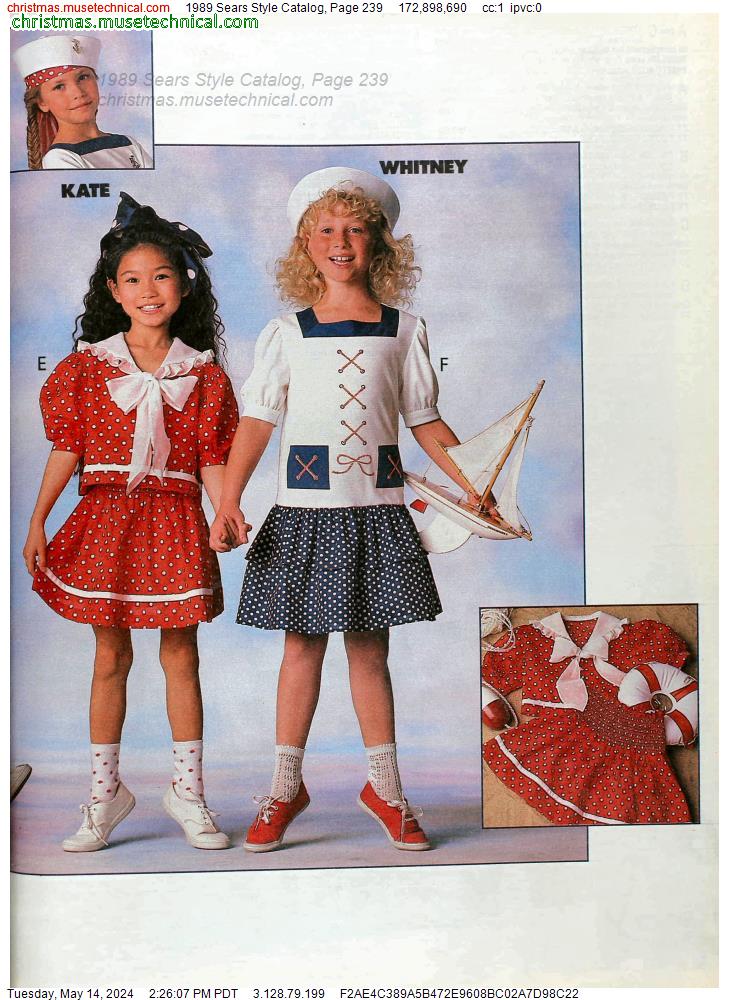1989 Sears Style Catalog, Page 239